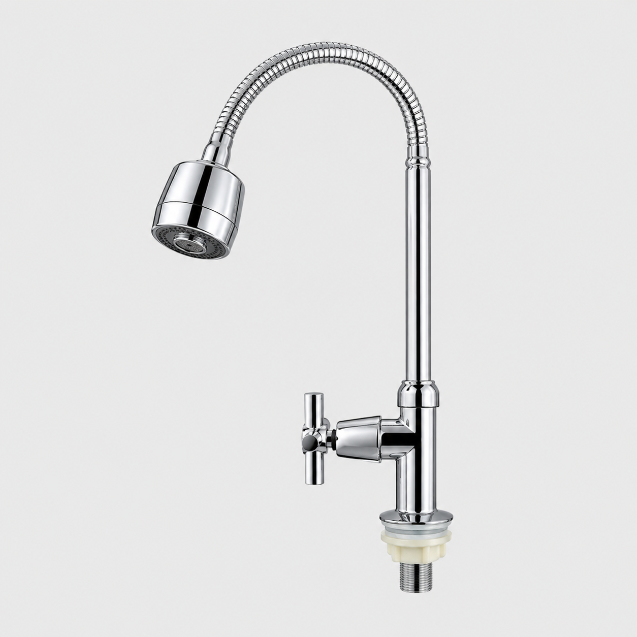 Llave ganso mesa FLEXIBLE PLASTICA cruceta- gapor