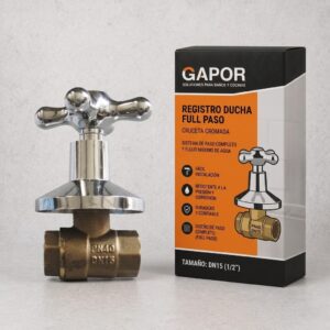 Registro ducha FULL PASO cruceta - Gapor