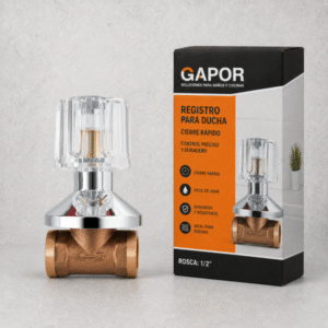 Registro ducha cierre rapido - Gapor