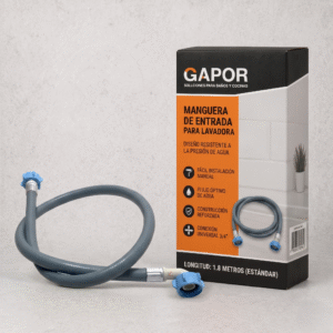 Manguera lavadora ENTRADA terminal plástica -Gapor