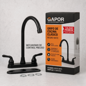 Mezclador fijo Negro plastico - Gapor