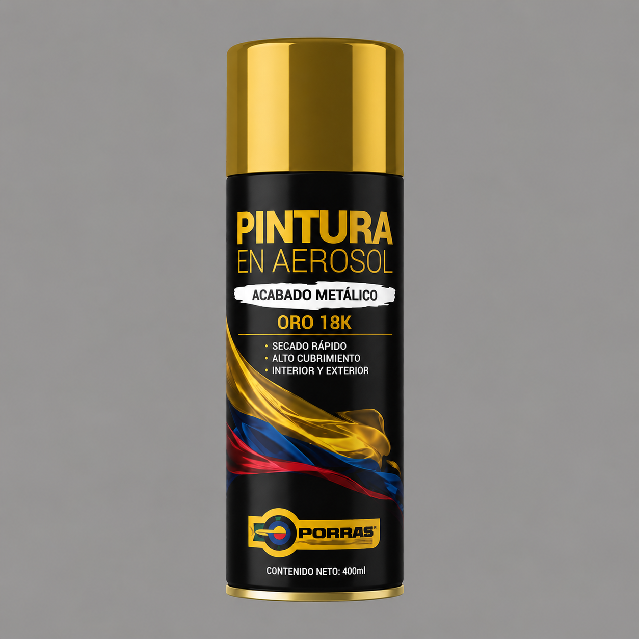 Pintura en spray Oro 18k - Porras