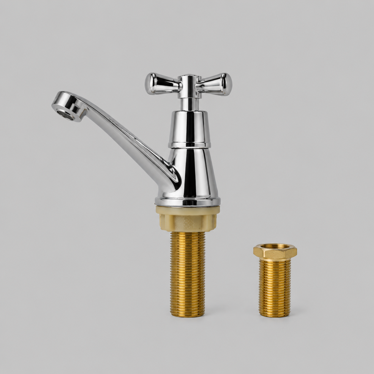 Llave lavamanos metálica cruceta GAPOR
