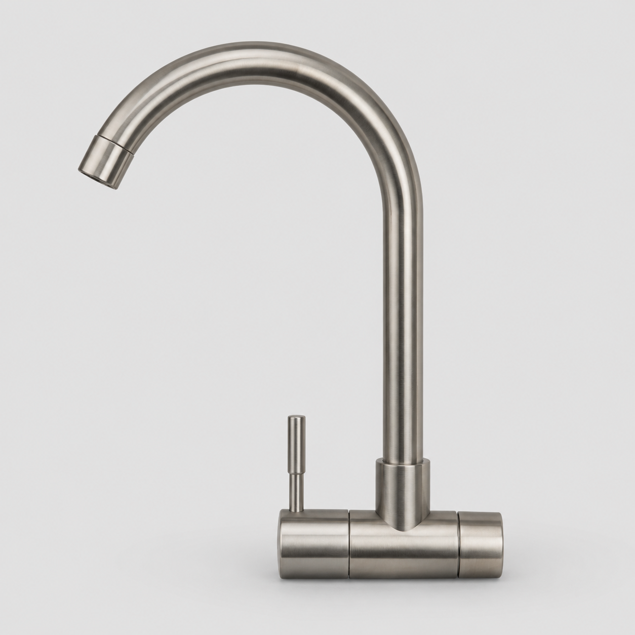 Llave ganso PARED fija metalica Satinada - GAPOR