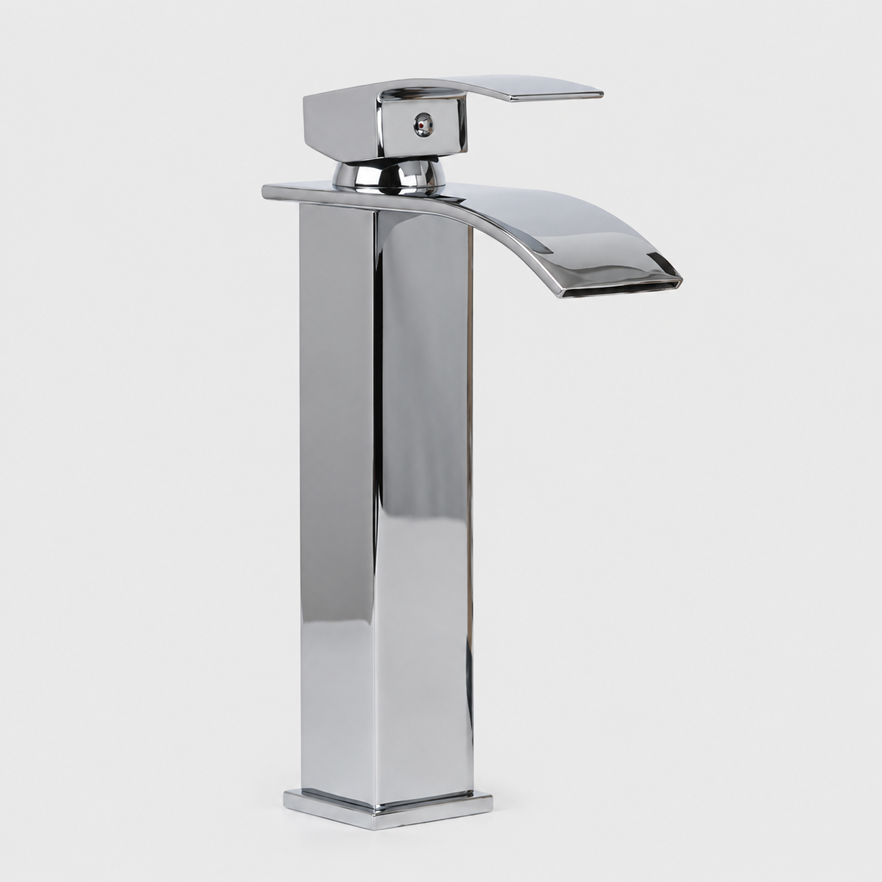 Mezclador lavamano cascada cromada monocontrol-Gapor