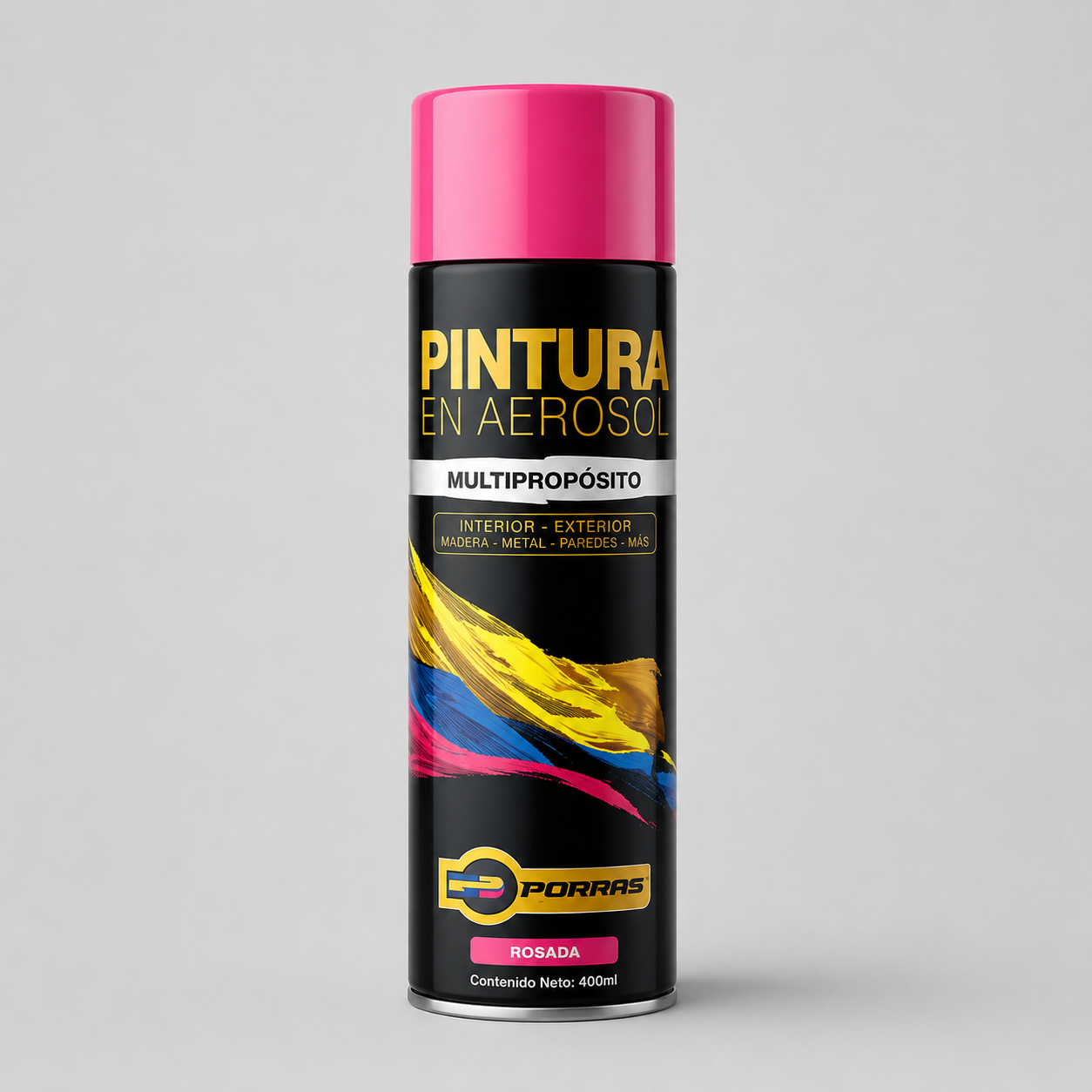 Pintura en spray Fluorescente Rosado - Porras