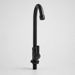 Llave ganso LUJO FLEXIBLE METAL NEGRA pala -GAPOR