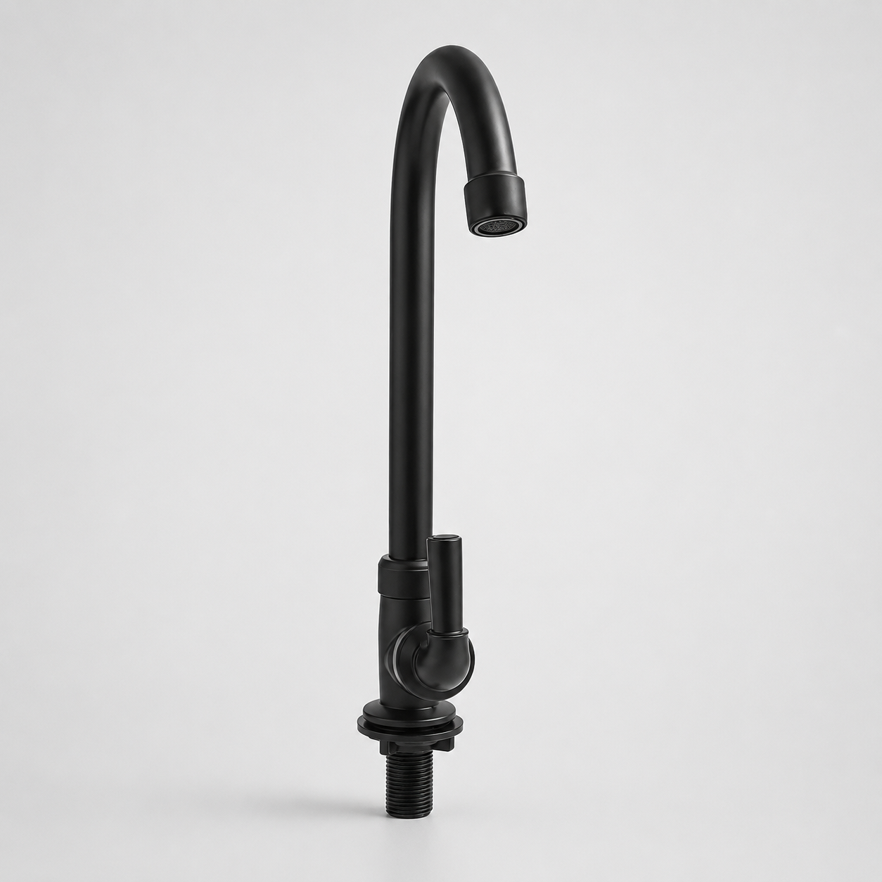Llave ganso LUJO FLEXIBLE METAL NEGRA pala -GAPOR