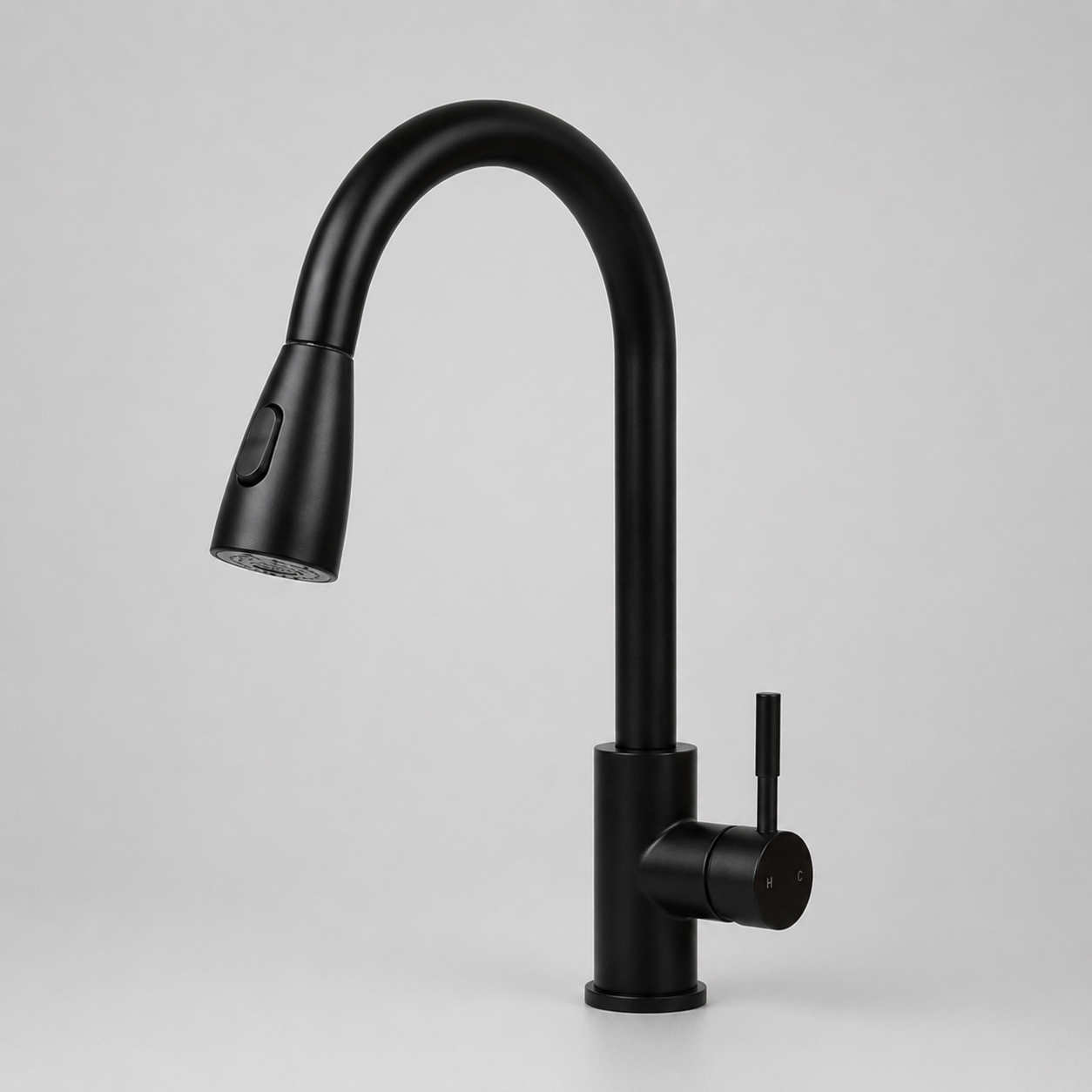Llave lavaplatos negra monocontrol extensible GAPOR