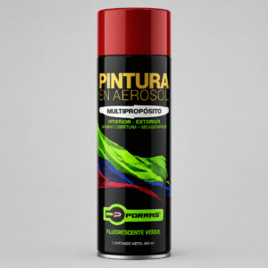 Pintura en spray fluorecente verde - Porras